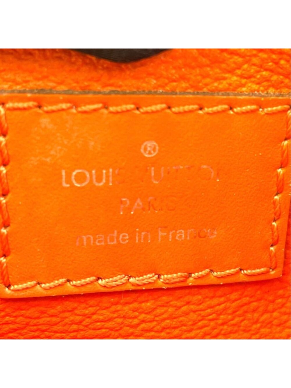 Louis Vuitton Poche Toilette Epi Leather Orange Pouch Silver - Picture 4 of 15